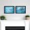 Homeroots Set Of Two Beach Life 2 Black Framed Print Wall Art, 2PK 405838 - alternate 3