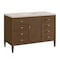 James Martin Vanities Myrrin 48" Single Vanity, Mid Century Walnut, w/ 3 CM Siberian Silestone Top 485-V48-WLT-3SFR - alternate 5