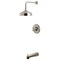 Kingston Brass Single-Handle Pressure Balanced Tub and Shower Faucet, Brushed Nickel KB6338AX - alternate 1