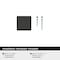 Amerock Pedestal 1-1/16 inch (27mm) Length Matte Black Cabinet Knob, 25PK 25VMP37024MB - alternate 4