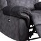 Homeroots 41" Granite Gray Fabric Power Recliner 563932 - alternate 7