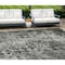 Homeroots 9' X 12' Charcoal Ikat Washable Indoor Outdoor Area Rug 576981 - alternate 1