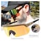 Ergodyne Matte Desert Frame High Contrast Yellow Mirror Lens Safety Glasses, High Contrast Mirrored Lens AEGIR-HCMI - alternate 8