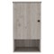 Homeroots 16" Light Gray Wood Floating Single Door Bathroom Vanity And Medicine Cabinet 543578 - alternate 1