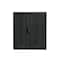 Homeroots Set Of Two Black Wood Corner Accent Cabinet With Two Doors 719689 - alternate 1