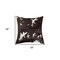 Homeroots Set of Two 18" Chocolate and White Cowhide Cowhide Throw Pillows, 2PK 544604 - alternate 7