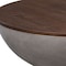 Homeroots 48" Brown And Gray Solid Wood And Concrete Round Coffee Table 520639 - alternate 8