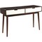 Homeroots Mahogony And White Double Drawer Console Table 286322 - alternate 6