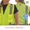 Ergodyne M Lime Class 2 Womens Hi-Vis Surveyor Vest 8247ZW-S - alternate 6