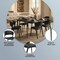 Leisuremod Aspen Collection Modern Dining Chair Black Frame in Black, 4PK ACBL51BL4 - alternate 7