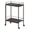 Homeroots Brown and Black Steel Rolling Bar Cart 530448 - alternate 6