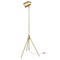 Homeroots 56" Brass Tripod Floor Lamp With Brass Dome Shade 523566 - alternate 8