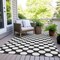 Homeroots 9' X 12' Black And Ivory Polka Dot Washable Indoor Outdoor Area Rug 595209 - alternate 6