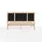 Martha Stewart Flynn Queen Size Solid Wood Platform Bed with Upholstered Base and Headboard, Wood Slat Bottom MG-0900272F-LTB-Q-WH-MS - alternate 6