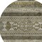 Homeroots 8' Taupe Beige And Ivory Round Southwestern Washable Indoor Outdoor Area Rug 582868 - alternate 5