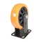 Vestil Polyurethane Rigid Caster 6 In. Diameter x 2 In. Width 836 Lb. Capacity Orange/Black CST-BN-6X2PUP-R - alternate 4