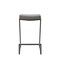 Homeroots 30" Gray and Black Faux Leather and Iron Backless Bar Height Bar Chair 569179 - alternate 8