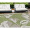 Homeroots 9' X 12' Olive Green Taupe And Beige Floral Washable Indoor Outdoor Area Rug 589564 - alternate 1