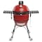 Kamado Joe Classic II Grill, 256 sqin Primary Cooking Surface, 660 sqin Secondary Cooking Surface, Red KJ23RHC - alternate 1