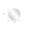 Homeroots 28" Gray Round Unframed Accent Mirror 383722 - alternate 6