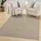Homeroots 4' X 6' Natural And Light Brown Geometric Indoor Outdoor Area Rug 552715 - alternate 6