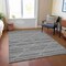 Homeroots 10' X 14' Gray And Silver Geometric Washable Indoor Outdoor Area Rug 610714 - alternate 8
