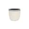 Homeroots 6in Cream and Gray Crackle Glaze Ceramic Indoor Outdoor Round Pot Planter 487433 - alternate 1