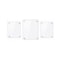 Azar Displays Floating Acrylic Gallery Wall Frame Set, 1" Stand off, White, 3PK 105704-WHT - alternate 1