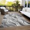 Homeroots 5' X 8' Gray Charcoal And Ivory Abstract Washable Indoor Outdoor Area Rug 582993 - alternate 6