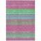 Homeroots 8' X 10' Blush Lime Green And Teal Blue Striped Washable Indoor Outdoor Area Rug 614800 - alternate 8
