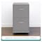 Space Solutions 14.25 in W 2 Drawer Mobile Vertical File Cabinet, Arctic Silver 16873 - alternate 10