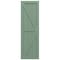 Ekena Millwork True Fit PVC Two Equal Panel Farmhouse Fixed Mount Shutters w/ Z-Bar, Track Green , 18W x 60H, PR TFP102FH18X060TG - alternate 13