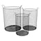 Homeroots Set of Three Black Metal Basket, 3PK 399672 - alternate 5
