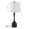 Jonathan Y Cooper 26" French Country Farmhouse Iron LED Table Lamp with USB Charging Port, Oil Rubbed Bron, 2PK JYL4045C-SET2 - alternate 6
