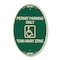 Signmission Accessible Permit Parking Only Tow-Away Zone , 12 In X 18 In Architectural, Heavy Gauge Aluminum A-OV-G-1218-24354 - alternate 1