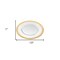Homeroots 13in Clear And Gold Glass Charger Plate 386761 - alternate 4