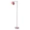 Jonathan Y Eva 58.5 in. Mid-Century Modern Metal Adjustable Globe Shade LED Floor Lamp, Pink JYL3088C - alternate 1