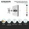 Kingston Brass Single-Handle Six-Way Diverter Valve with Square Trim Kit, Matte Black KS4040BEX - alternate 2