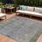 Homeroots 10' X 14' Taupe And Ivory Abstract Washable Indoor Outdoor Area Rug 631082 - alternate 1