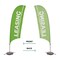 Showdown Displays 10.5 Ft  Value Razor Sail Sign Kit (Single-Sided With Cross Base) - Leasing Green 908111-008 - alternate 4