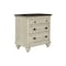 Homeroots 27" x 17" x 28" Two ToneSolid WoodDrawer Nightstand 366179 - alternate 4
