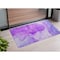 Homeroots 2' X 3' Purple Abstract Washable Non Skid Indoor Outdoor Area Rug 559766 - alternate 1