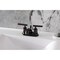 Kingston Brass Double-Handle 4" Centerset Bathroom Faucet with Pop-Up Drain, Oil Rubbed Bronze FB2605CML - alternate 6