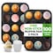 Nutrichef Muffin Pans for Baking 2-Pack, 2PK NC2TRCP4 - alternate 1