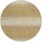 Homeroots 8' Gold And Beige Round Abstract Washable Indoor Outdoor Area Rug 599960 - alternate 5