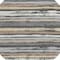 Homeroots 8' Charcoal Beige And Brown Round Striped Washable Indoor Outdoor Area Rug 598874 - alternate 5