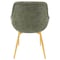 Leisuremod Markley Modern Leather Dining Arm Chair with Gold Metal Legs, Olive Green, 4PK ECG26G4 - alternate 8