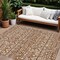 Homeroots 9' X 12' Terra Cotta And Beige Southwestern Washable Indoor Outdoor Area Rug 594200 - alternate 1