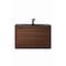 James Martin Vanities 35.4'' Single Vanity, Mid-Century Walnut w/ Charcoal Black Composite Stone Top 805-V35.4-WLT-CH - alternate 1