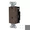 Hubbell Wiring Device-Kellems Straight Blade Receptacle, 5-15R, 15 A, 125V AC, 2 Pole, 3 Wire, Surface Mount, Grounded HBL2152STTR - alternate 2